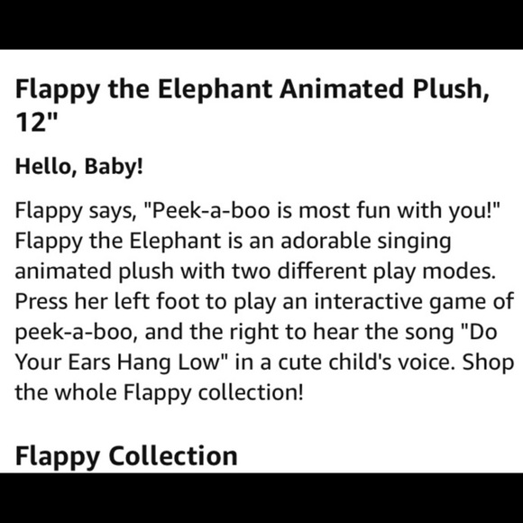 GUND baby singing elephant - Picture 3 of 4